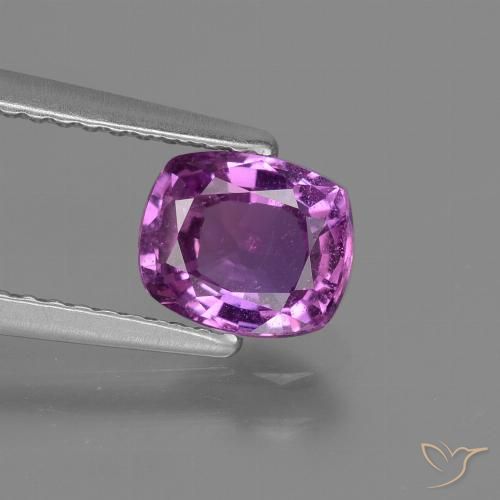 1.31ct Natürlicher Intensives Lila Saphir, Kissen, VS