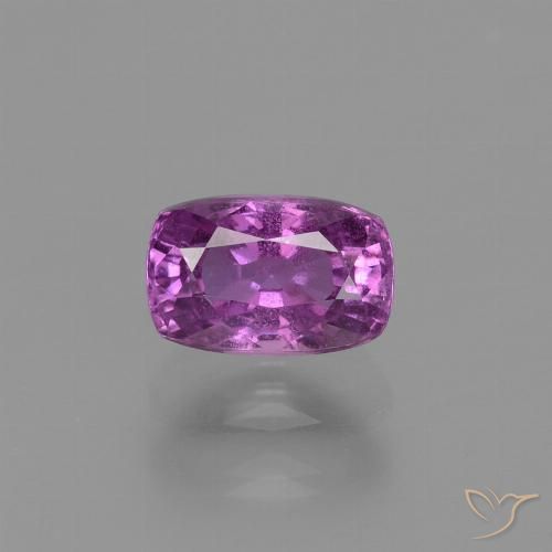 1.41ct Natürlicher Mittel-Dunkelviolett Saphir, Kissen, VS