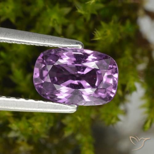 1.42ct Natürlicher Mittelviolett Saphir, Kissen, VS