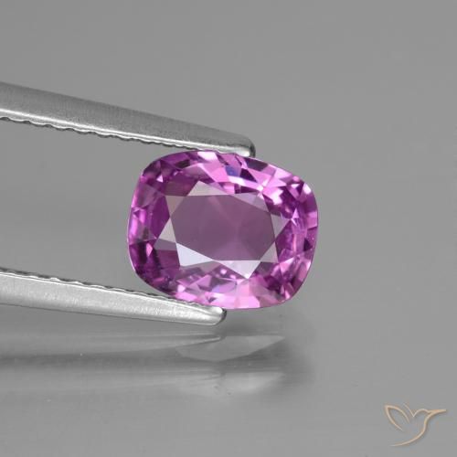 1.45ct Natürlicher Intensives Pink-Lila Saphir, Kissen, VS, Photo A