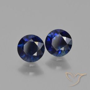 1.20 ct natürliche Navy blau Saphir-Edelsteine, Runden, VS