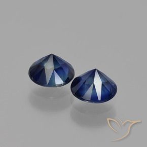 1.20 ct natürliche Navy blau Saphir-Edelsteine, Runden, VS