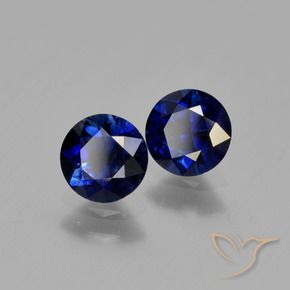 1.22 ct natürliche Navy blau Saphir-Edelsteine, Runden, VS