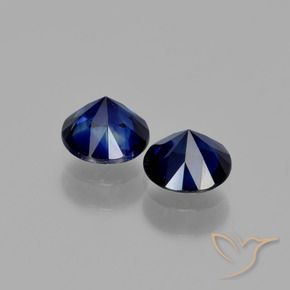 1.22 ct natürliche Navy blau Saphir-Edelsteine, Runden, VS