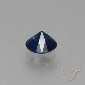 9,17 ctw natürlicher Navy blau Saphir, Runden, VS
