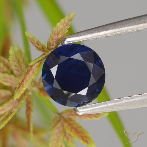 0.58ct Natürlicher Dämmerungsblau Saphir, Runden, VVS