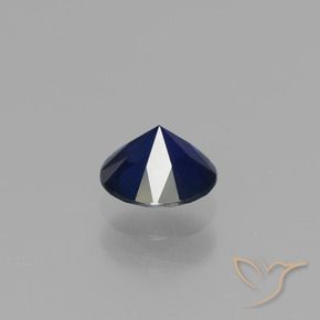 9,17 ctw natürlicher Navy blau Saphir, Runden, VVS