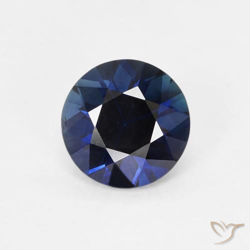 0.63ct Natürlicher Dämmerungsblau Saphir, Runden, VS