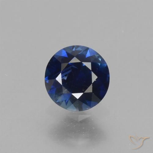 0.54ct Natürlicher Dämmerungsblau Saphir, Runden, VS