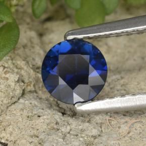 9,17 ctw natürlicher tiefblau Saphir, Runden, VVS