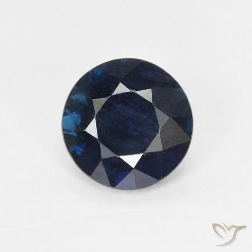 0.62ct Natürlicher Dämmerungsblau Saphir, Runden, VS