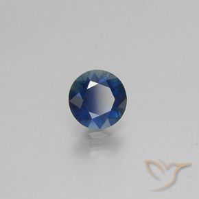9,17 ctw natürlicher Mitternachtsblau Saphir, Runden, VS