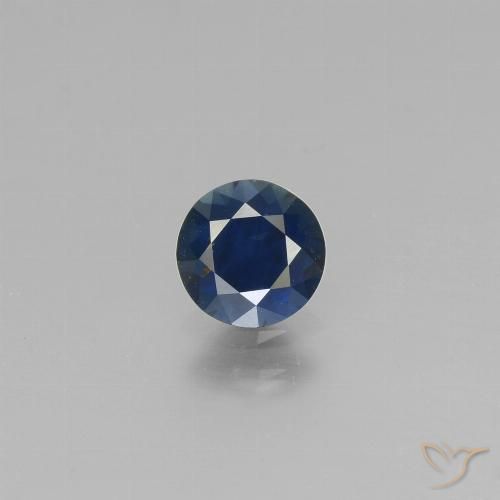0.69ct Natürlicher Königsblau Saphir, Runden, VS