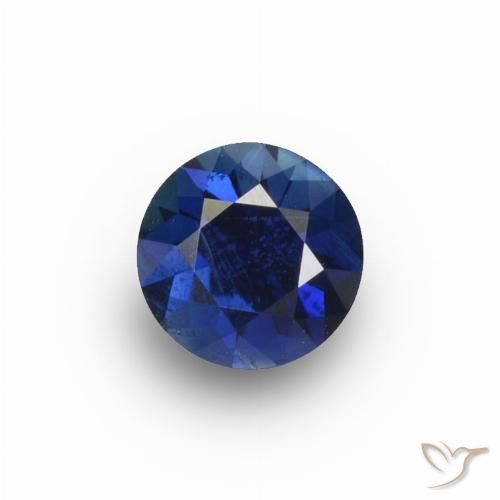 0.64ct Natürlicher Dämmerungsblau Saphir, Runden, VS