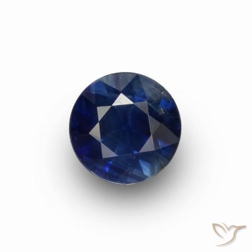 0.67ct Natürlicher Dämmerungsblau Saphir, Runden, VS