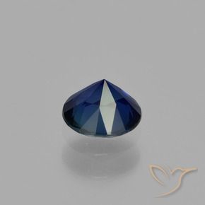 9,17 ctw natürlicher Navy blau Saphir, Runden, VVS-VS