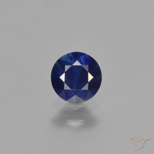 0.56ct Natürlicher Dämmerungsblau Saphir, Runden, VS