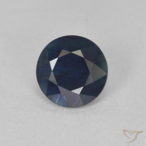 0.83ct Natürlicher Dämmerungsblau Saphir, Runden, VS