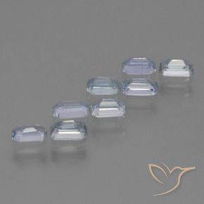2.81 ct natürliche hellblau Saphir-Edelsteine, Oktagonschliff, VS