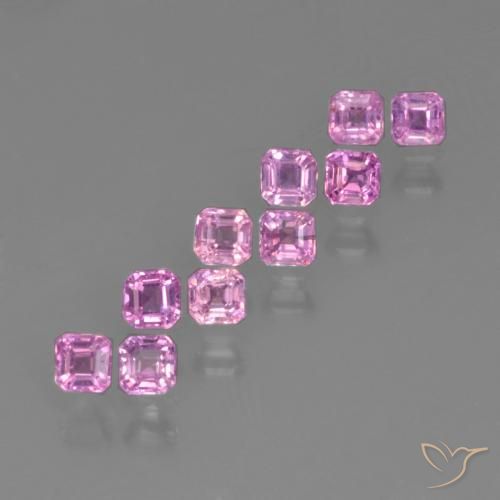 1.25 ct natürliche Purpur Rosa Saphir-Edelsteine, Oktagonschliff, VS