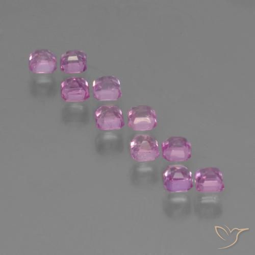 1.25 ct natürliche Purpur Rosa Saphir-Edelsteine, Oktagonschliff, VS