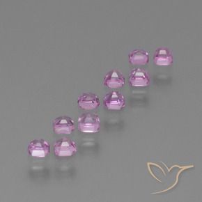 1.09 ct natürliche helllila- Saphir-Edelsteine, Oktagonschliff, VS
