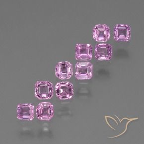 1.56 ct natürliche Helles Royal Lila Pink Saphir-Edelsteine, Oktagonschliff, VS