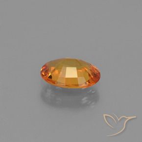 9,17 ctw natürlicher tieforange Saphir, Oval, VS