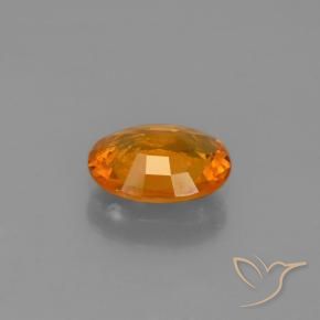 9,17 ctw natürlicher hellorange Saphir, Oval, VS-SI