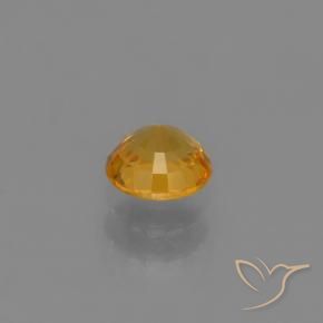 9,17 ctw natürlicher Dunkelorange-Gold Saphir, Runden, VVS