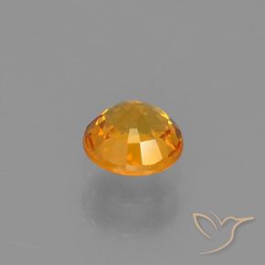 9,17 ctw natürlicher Aprikose Orange Saphir, Runden, VVS-VS