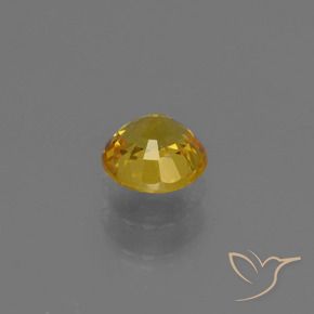 9,17 ctw natürlicher Golden Saphir, Runden, VVS