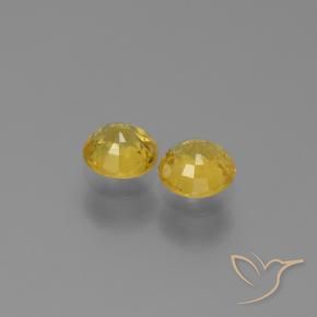 1.28 ct natürliche Golden Saphir-Edelsteine, Runden, VS