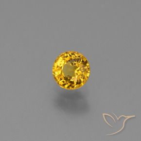 9,17 ctw natürlicher Mittelgold Saphir, Runden, VVS-VS