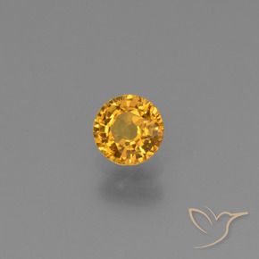 9,17 ctw natürlicher Orange-Gold Saphir, Runden, VVS-VS