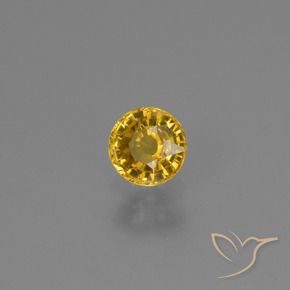 9,17 ctw natürlicher Golden Saphir, Runden, VVS-VS