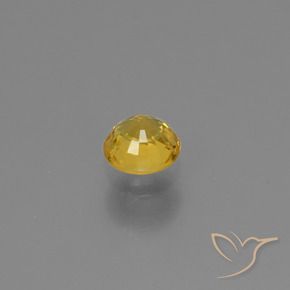 9,17 ctw natürlicher Golden Saphir, Runden, VVS-VS
