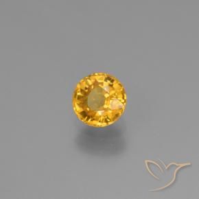 9,17 ctw natürlicher Golden Saphir, Runden, VVS-VS