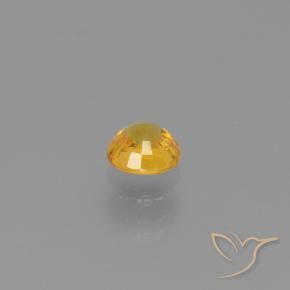 9,17 ctw natürlicher Dunkelgolden Saphir, Runden, VVS