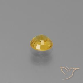 9,17 ctw natürlicher Golden Saphir, Runden, VVS-VS