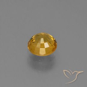 9,17 ctw natürlicher Tiefes Goldorange Saphir, Runden, VVS-VS