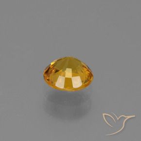 9,17 ctw natürlicher Tiefes Orange-Gold Saphir, Runden, VVS-VS