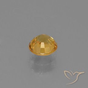 9,17 ctw natürlicher Tiefes Goldorange Saphir, Runden, VVS-VS