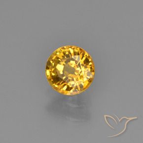 9,17 ctw natürlicher Dunkelgolden Saphir, Runden, VVS-VS