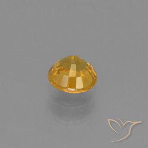9,17 ctw natürlicher Dunkelgolden Saphir, Runden, VVS-VS