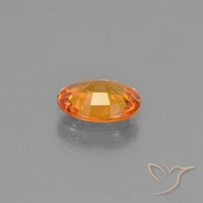 9,17 ctw natürlicher tieforange Saphir, Oval, VVS-VS