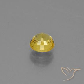 9,17 ctw natürlicher Gelblich Gold Saphir, Runden, VVS-VS