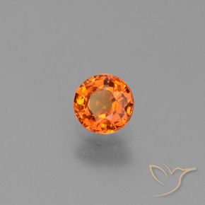 9,17 ctw natürlicher hellorange Saphir, Runden, VVS-VS