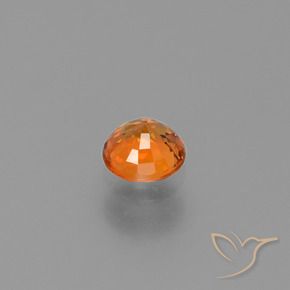 9,17 ctw natürlicher hellorange Saphir, Runden, VVS-VS