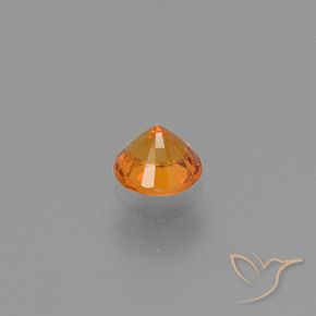 9,17 ctw natürlicher Aprikose Orange Saphir, Runden, VVS-VS